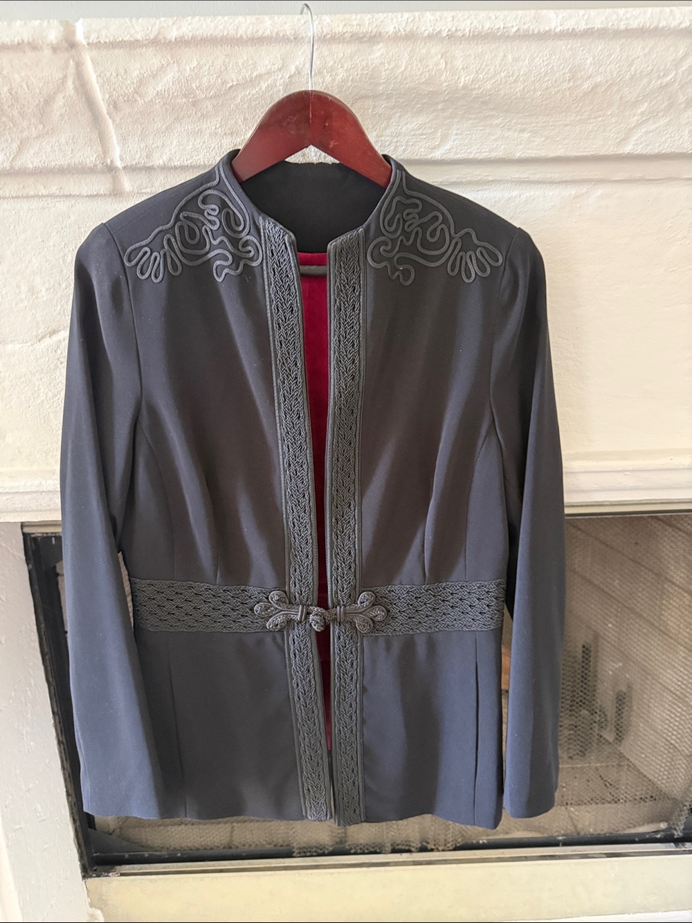 Women's Embroidered Black Jacket